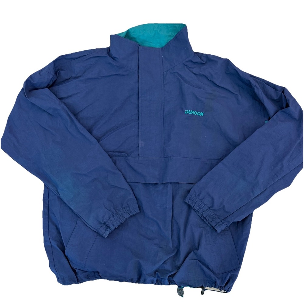 Vintage Gear For Sports Navy Half-Zip Windbreaker Jacket L 80s 90s Anorak